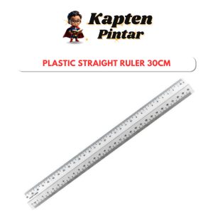 Plastic straight ruler 30cm- Durable and Easy-to-Read Measurement Tool