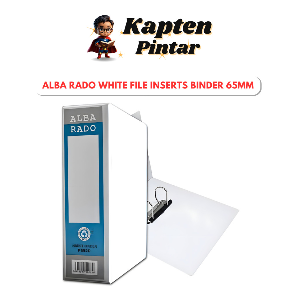 ALBA RADO white file inserts binder 65mm