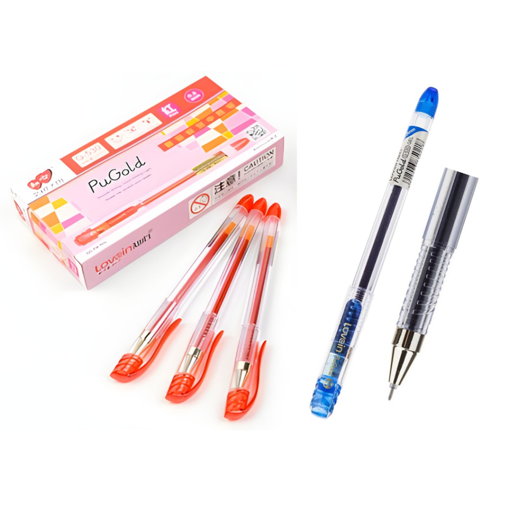 Lovein Zhixin Gel Pen K-08 0.5mm Red /Blue (per pen) - Image 2