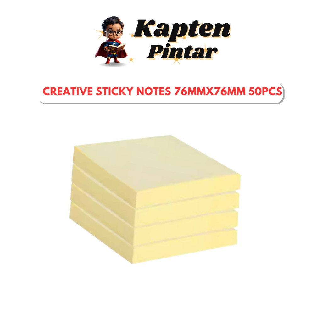 Yellow Sticky Note 50 page 70cmx 70cm for Student Working Useful Office stuff