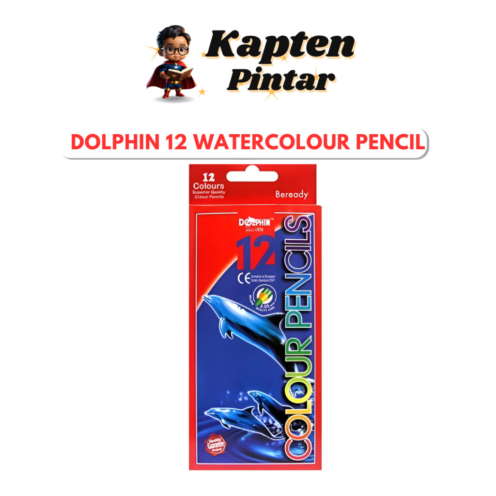 Dolphin 12 Colour Pencil (Set)