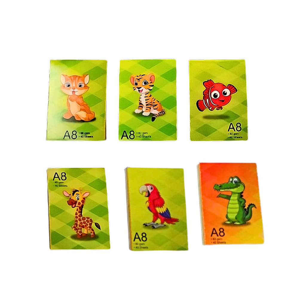 A8 Notebook Animal Cartoons | 40 Sheets | A8 | 80gsm - Image 4