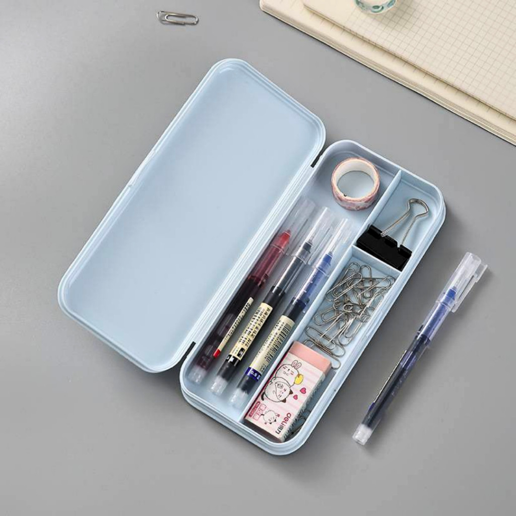 Colorful Plastic Pencil Boxes Macaron Pencil Boxes for School - Image 4