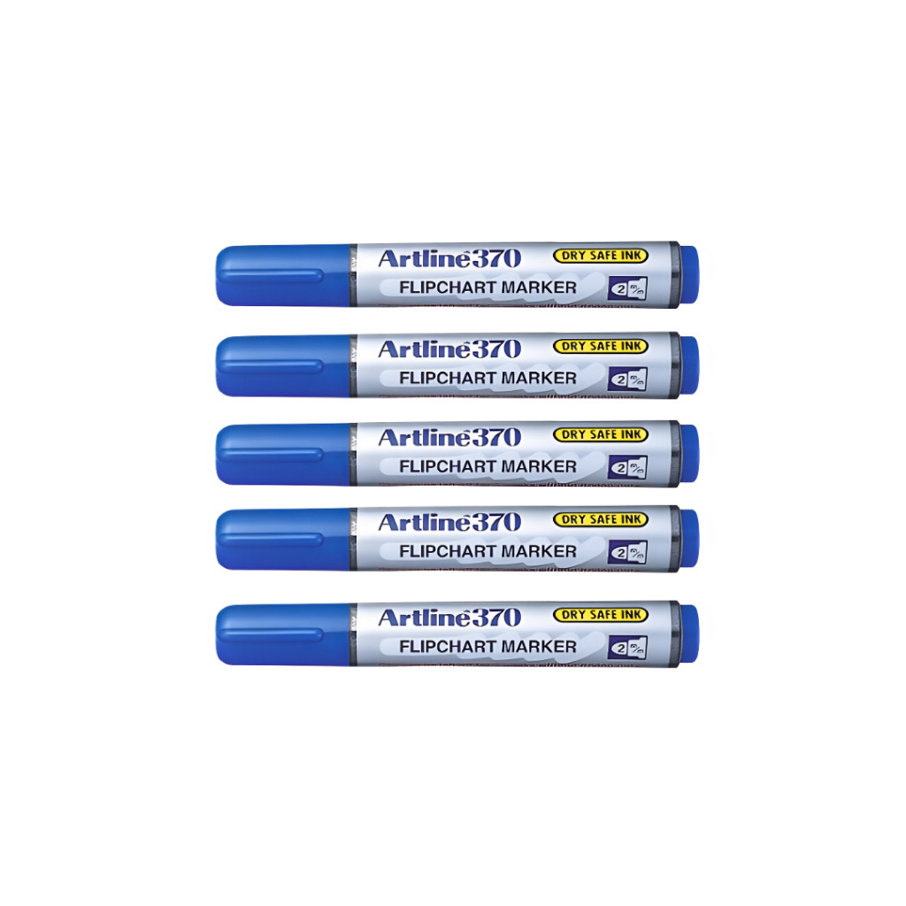 Artline 370 Flipchart Marker 2.0mm BLUE - Image 3