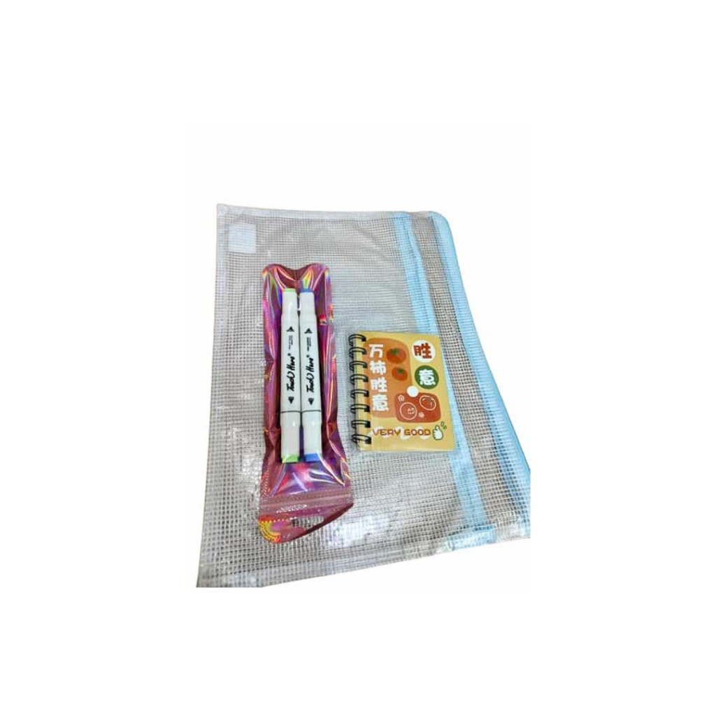 Exclusive Gift Pack include Highlighter, Notebook, Mesh File A4 (Style A) - Image 3