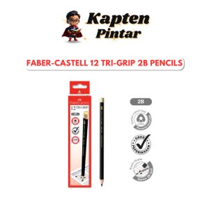 Faber-Castell 12 Tri-Grip 2B Pencils (Box)