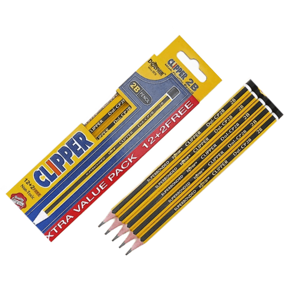 Dolphin Clippers 2B Pencil Value Pack 12pcs/box - Image 2