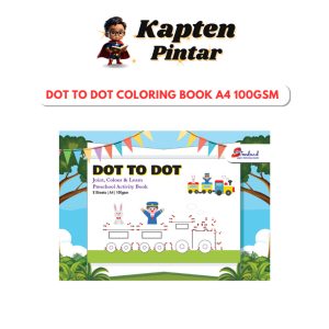 Dot To Dot A4 100GSM - Joint, Colour & Learn - Preschool Activity Book 8 Sheets | A4 | 100gsm