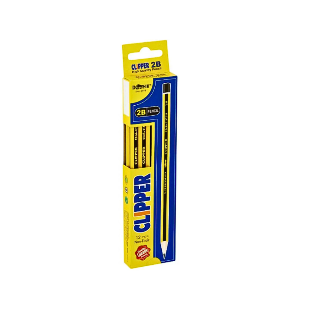 Dolphin Clippers 2B Pencil Value Pack 12pcs/box - Image 4
