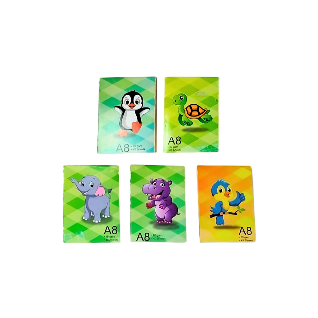 A8 Notebook Animal Cartoons | 40 Sheets | A8 | 80gsm - Image 4