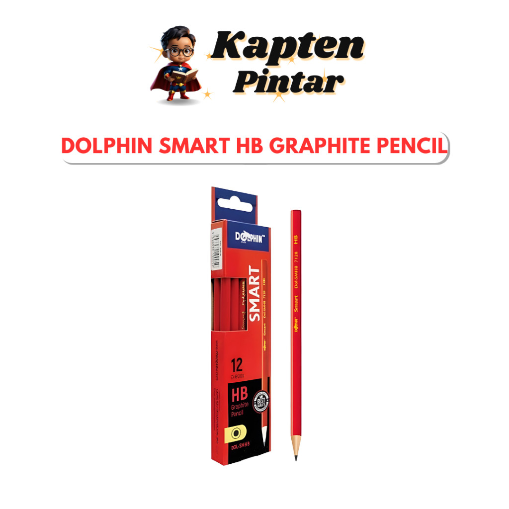 DOLPHIN Smart HB Graphite Pencil (Box)