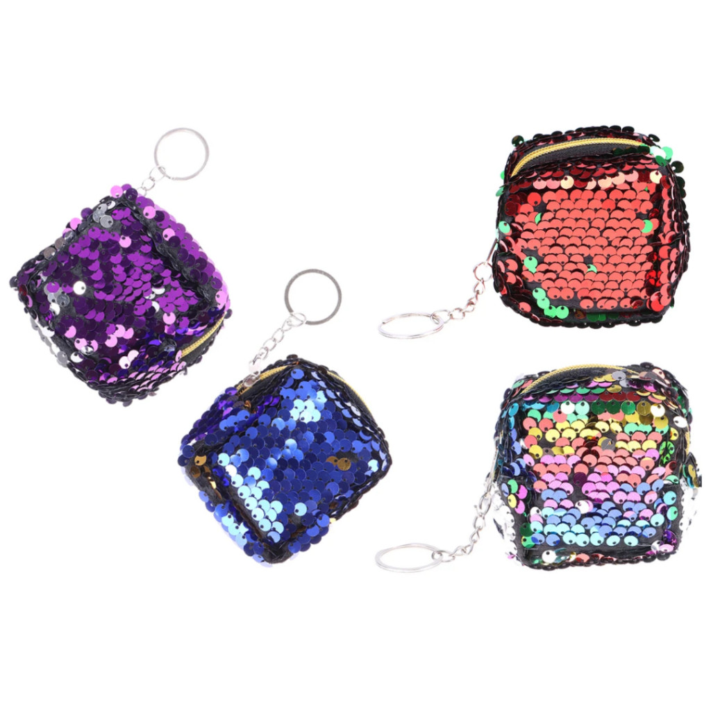 Coin Bag Change Color Sequins Mini Case Pouch - Image 3