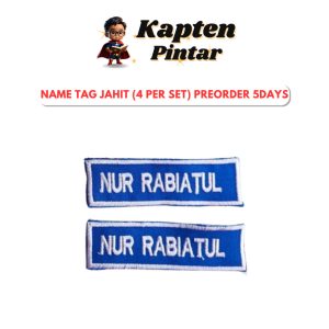 [PREORDER 5 DAYS] Name Tag Jahit (4 per set)