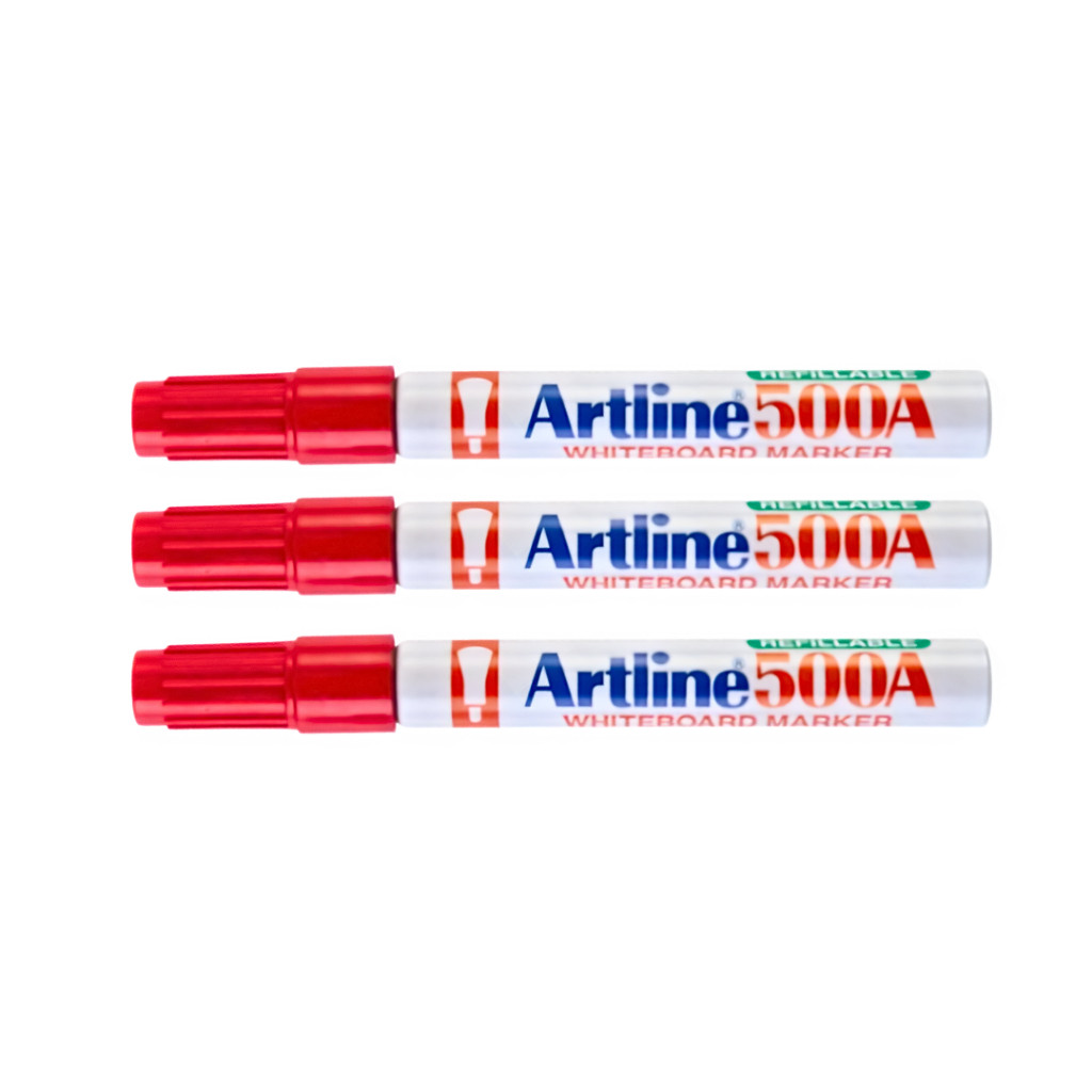 Artline 500A Whiteboard Marker Red 2.0MM - Image 3