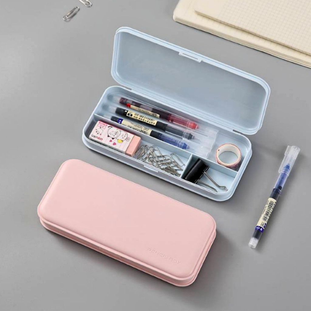 Colorful Plastic Pencil Boxes Macaron Pencil Boxes for School - Image 3