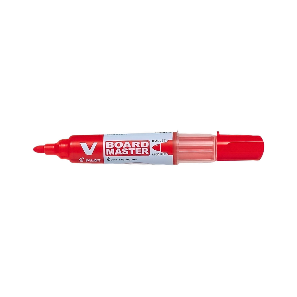Pilot V Board Master Whiteboard Red Refillable Marker Pen Medium Bullet - Image 3